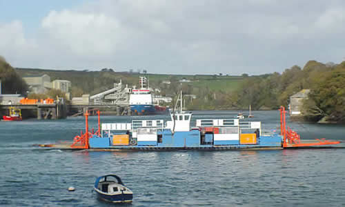 Fowey to Bodinnick Ferry leaving Caffa Mill