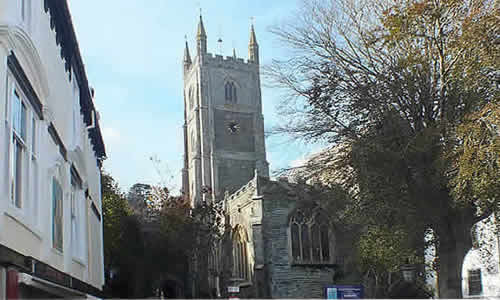 The Parish Church at Fowey